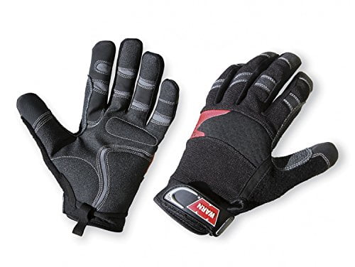 WARN 88895 Hand Protection: Synthetic Leather Winch Gloves