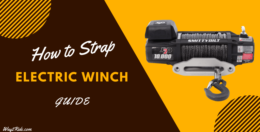 how to use a strap in your electric winch